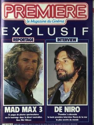 PREMIERE (FR) magazine side cover Issue 96 March 1985