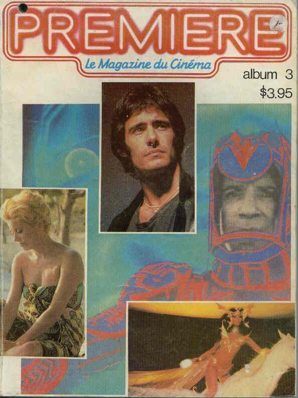 PREMIERE (FR) magazine side cover Issue 3  Album  1982