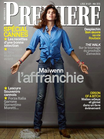 PREMIERE (FR) magazine side cover Issue 459 May 2015