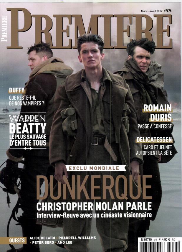 PREMIERE (FR) magazine side cover Issue 476 March/April 2017