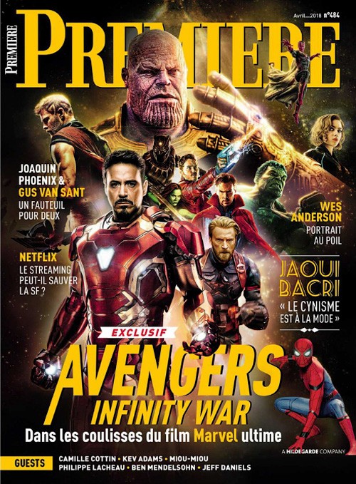 PREMIERE (FR) magazine side cover Issue 484  April 2018