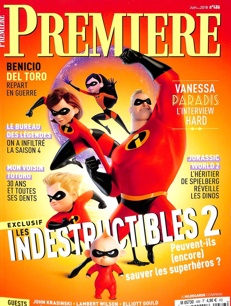 PREMIERE (FR) magazine side cover Issue 486  June 2018