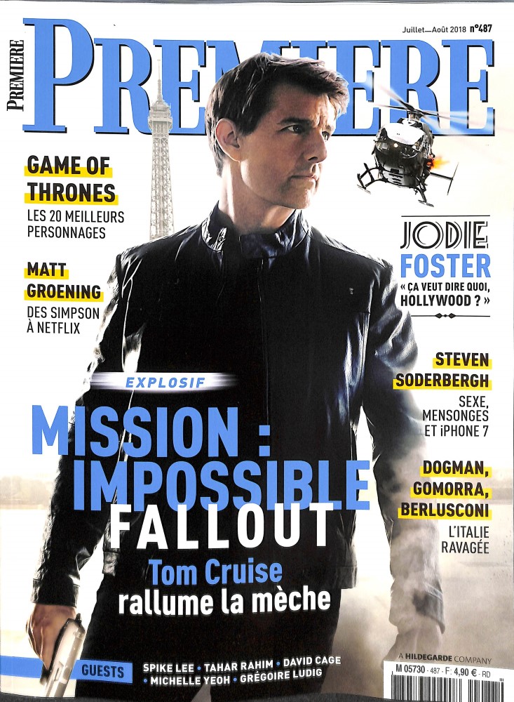 PREMIERE (FR) magazine side cover Issue 487  July/August 2018
