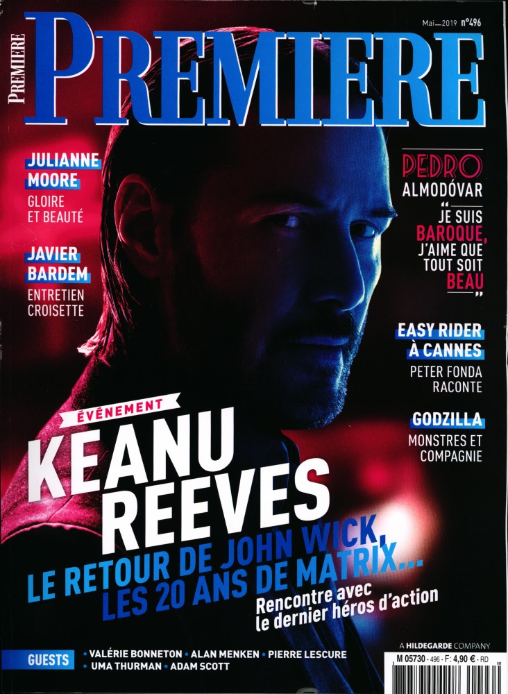 PREMIERE (FR) magazine side cover Issue 496  May 2019