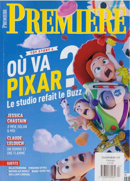 PREMIERE (FR) magazine side cover Issue 497  June 2019