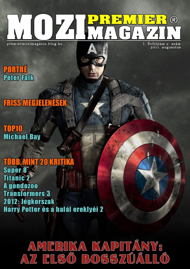 PREMIER MOZIMAGAZIN magazine side cover August 2011