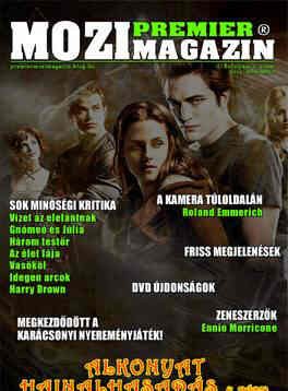 PREMIER MOZIMAGAZIN magazine side cover November 2011