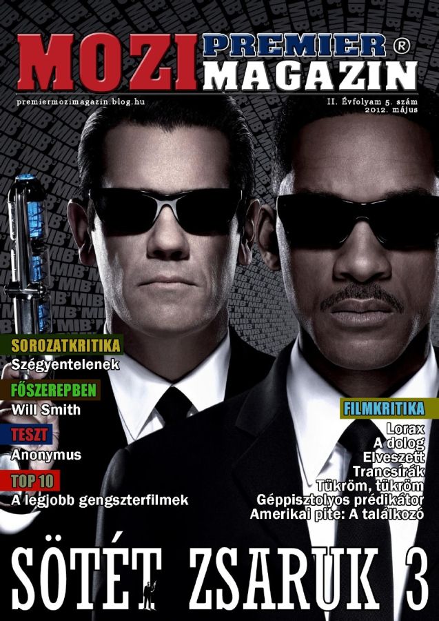 PREMIER MOZIMAGAZIN magazine side cover May 2012