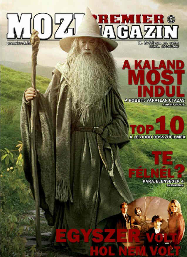PREMIER MOZIMAGAZIN magazine side cover December 2012