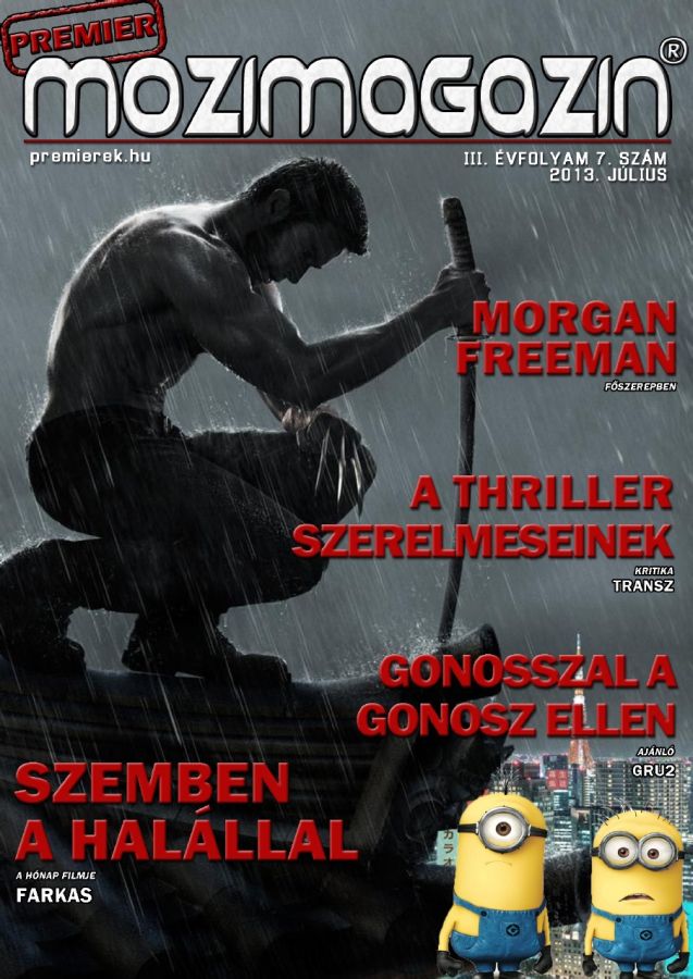 PREMIER MOZIMAGAZIN magazine side cover July 2013