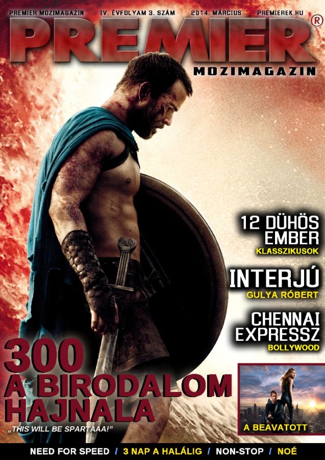 PREMIER MOZIMAGAZIN magazine side cover March 2014