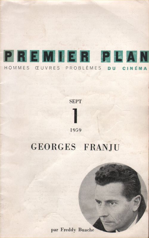 PREMIER PLAN magazine side cover Issue 1 September 1959