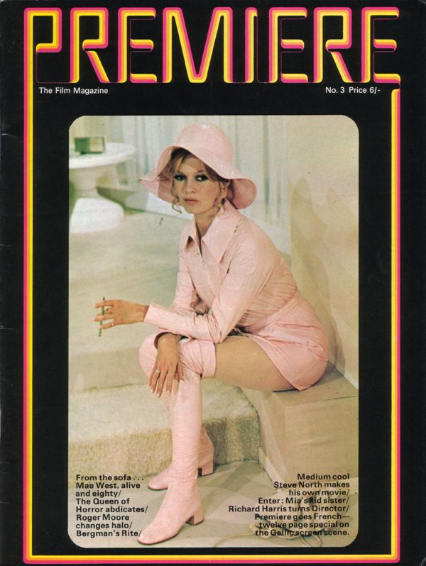 PREMIERE (1970) magazine side cover Issue 3  