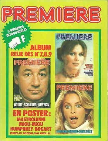 PREMIERE (FR reissues) magazine side cover Issue 3  1977