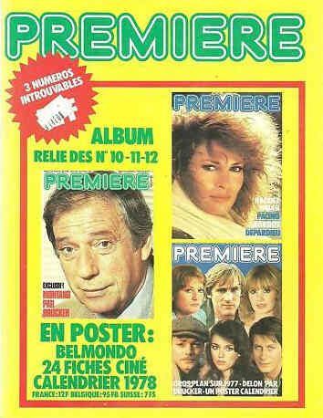 PREMIERE (FR reissues) magazine side cover Issue 4  1977
