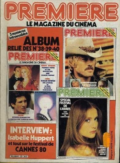 PREMIERE (FR reissues) magazine side cover Issue 13  1980