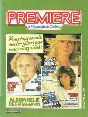 PREMIERE (FR reissues) magazine side cover Issue 23  1983