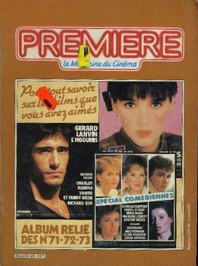 PREMIERE (FR reissues) magazine side cover Issue 24  1983