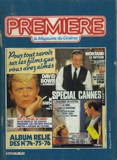 PREMIERE (FR reissues) magazine side cover Issue 25  1983