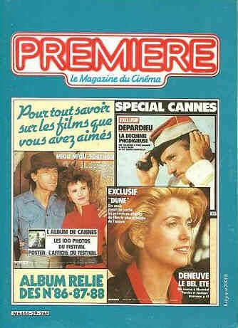 PREMIERE (FR reissues) magazine side cover Issue 29  