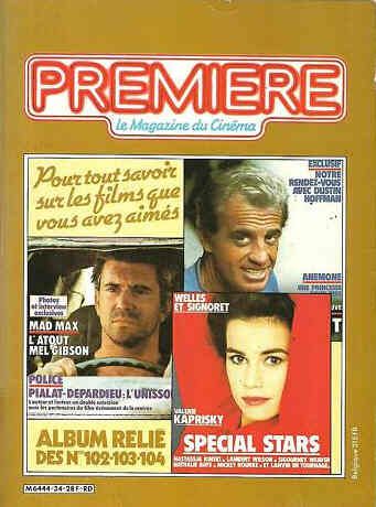 PREMIERE (FR reissues) magazine side cover Issue 34  