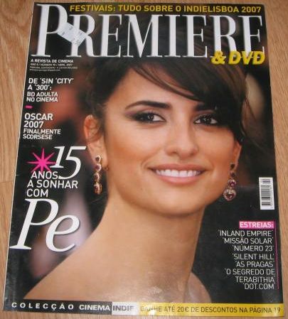 PREMIERE (Portugal) magazine side cover Issue 90 April 2007
