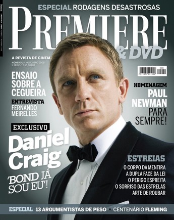 PREMIERE (Portugal) magazine side cover Issue 2 November 2008