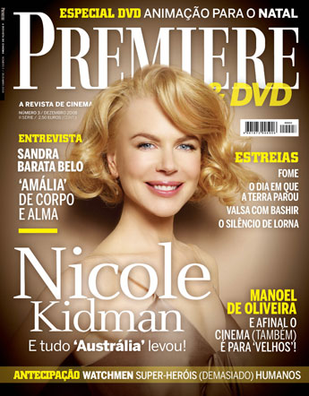 PREMIERE (Portugal) magazine side cover Issue 3 December 2008