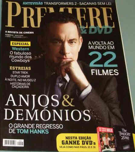 PREMIERE (Portugal) magazine side cover Issue 8 May 2009