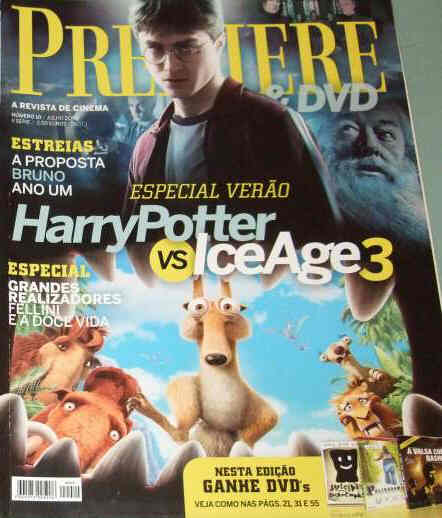 PREMIERE (Portugal) magazine side cover Issue 10 July 2009