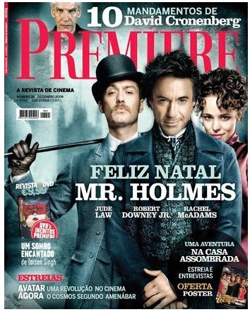 PREMIERE (Portugal) magazine side cover Issue 15 December 2009