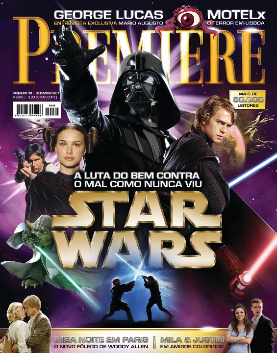PREMIERE (Portugal) magazine side cover Issue 36 September 2011