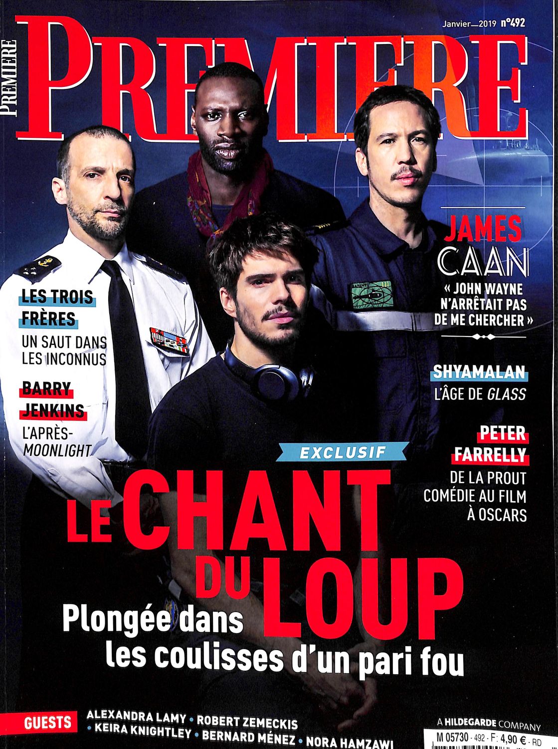 PREMIERE (FR) magazine side cover Issue 492  January 2019