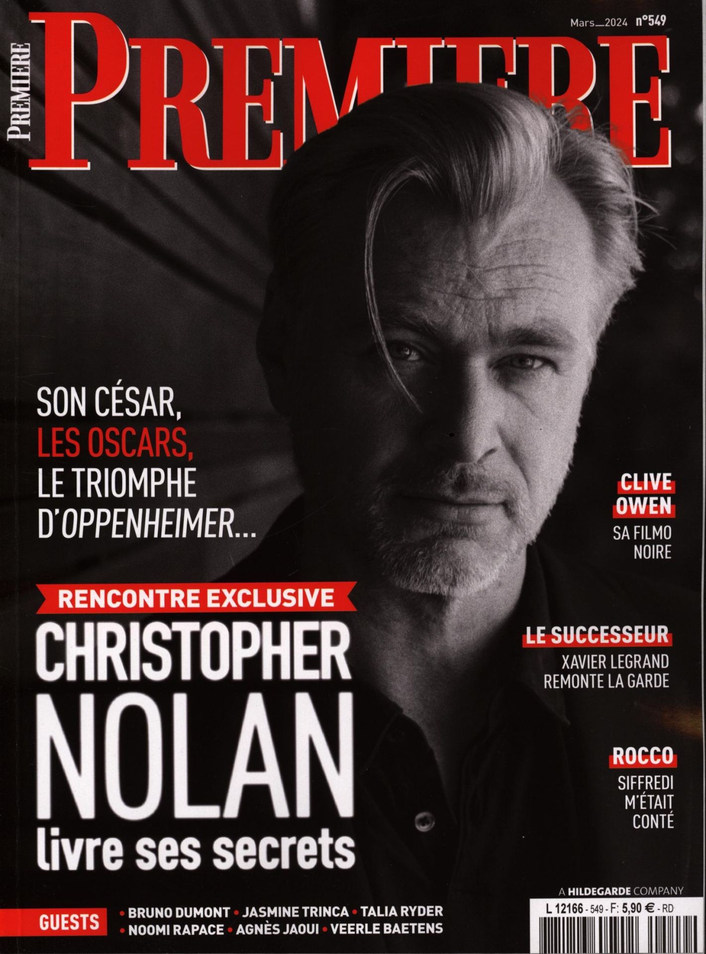 PREMIERE (FR) magazine side cover Issue 549  March 2024