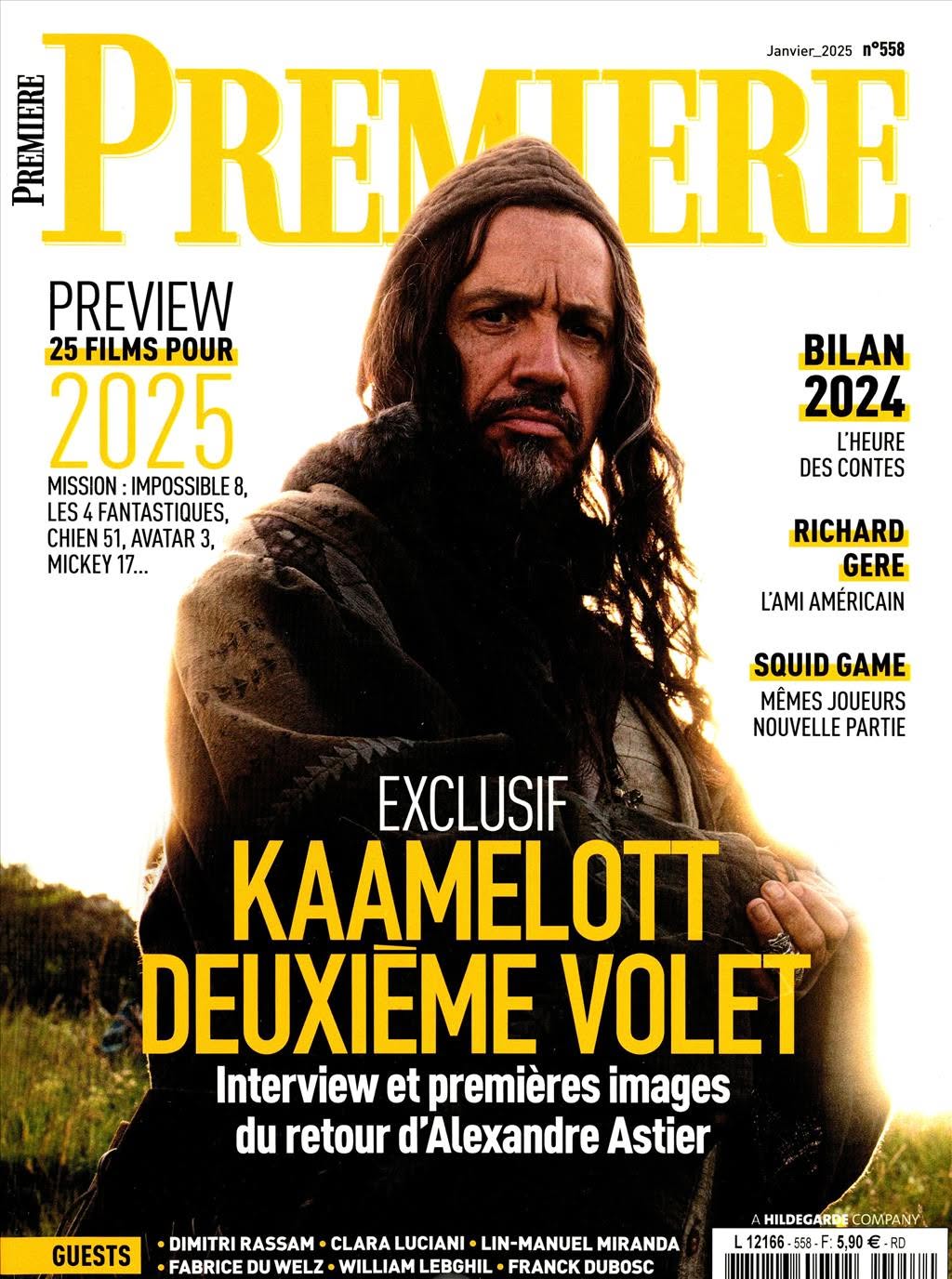 PREMIERE (FR) magazine side cover Issue 558  January 2025