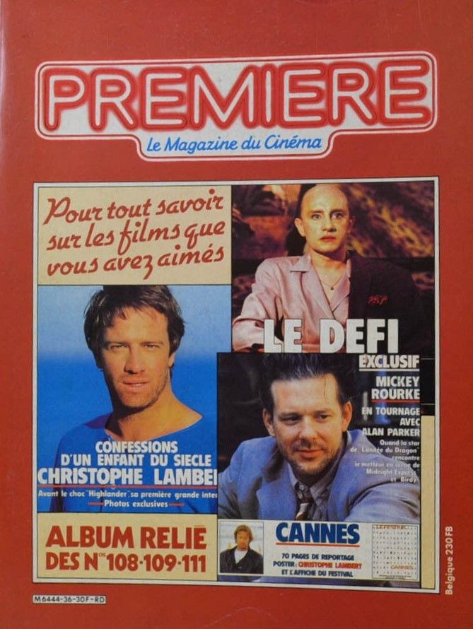 PREMIERE (FR reissues) magazine side cover Issue 36   