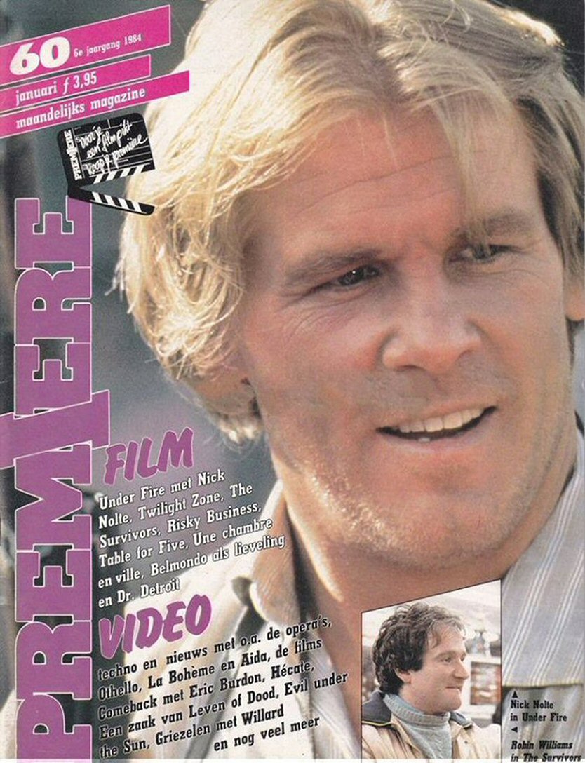 PREMIERE (NL) magazine side cover Issue 60  January 1984