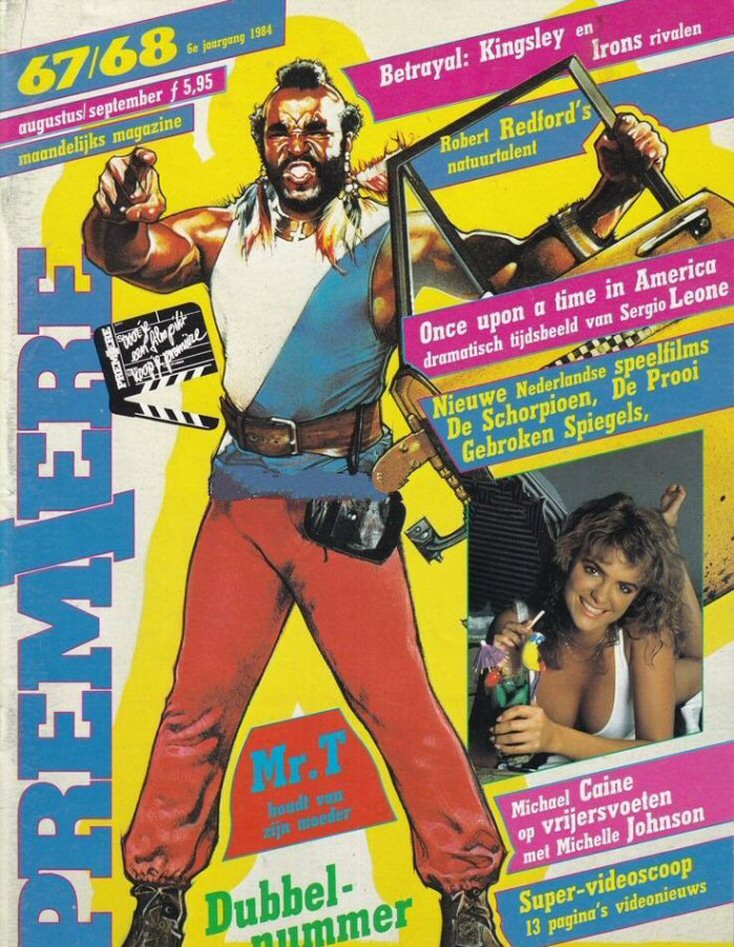 PREMIERE (NL) magazine side cover Issue 67-68  August/September 1984