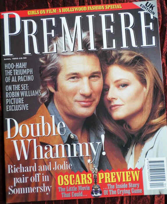 PREMIERE UK magazine side cover Issue 3  Vol 1 # 3 April 1993