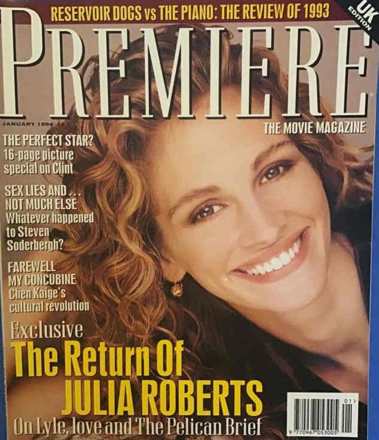 PREMIERE UK magazine side cover Issue 12  Vol 1 # 12 January 1994