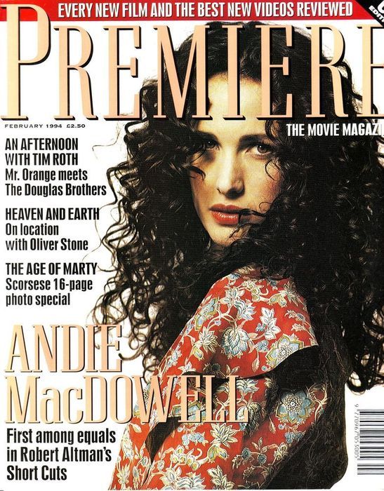 PREMIERE UK magazine side cover Issue 13  Vol 2 # 1 February 1994