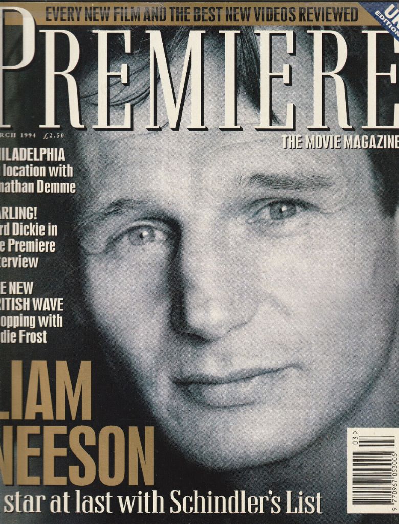 PREMIERE UK magazine side cover Issue 14  Vol 2 # 2 March 1994