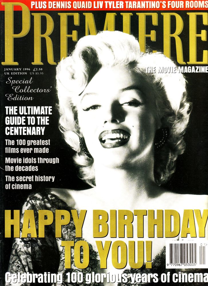 PREMIERE UK magazine side cover Issue 36  Vol 3 # 12 January 1996