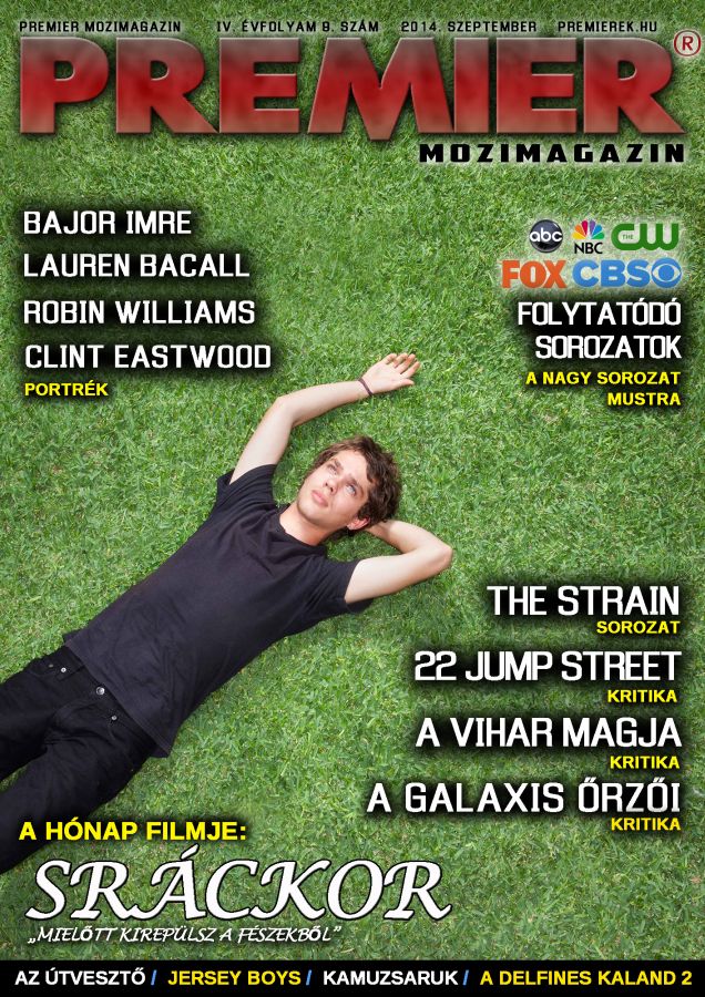 PREMIER MOZIMAGAZIN magazine side cover September 2014