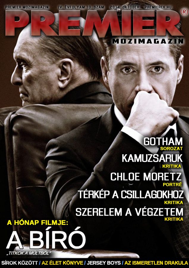 PREMIER MOZIMAGAZIN magazine side cover October 2014