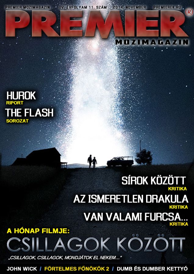 PREMIER MOZIMAGAZIN magazine side cover November 2014