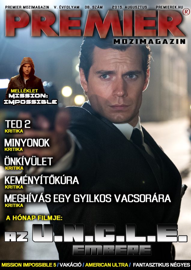 PREMIER MOZIMAGAZIN magazine side cover August 2015