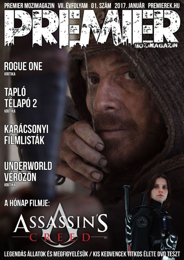 PREMIER MOZIMAGAZIN magazine side cover January 2017