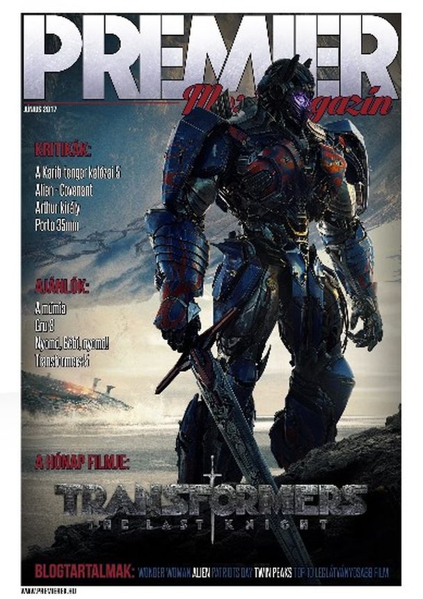 PREMIER MOZIMAGAZIN magazine side cover  May 2017