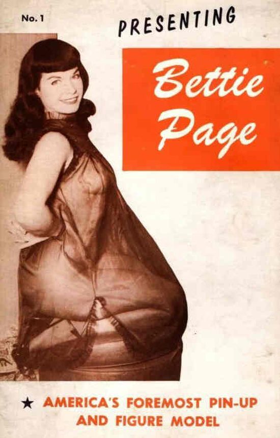 PRESENTING BETTIE PAGE magazine side cover Issue 1   1956